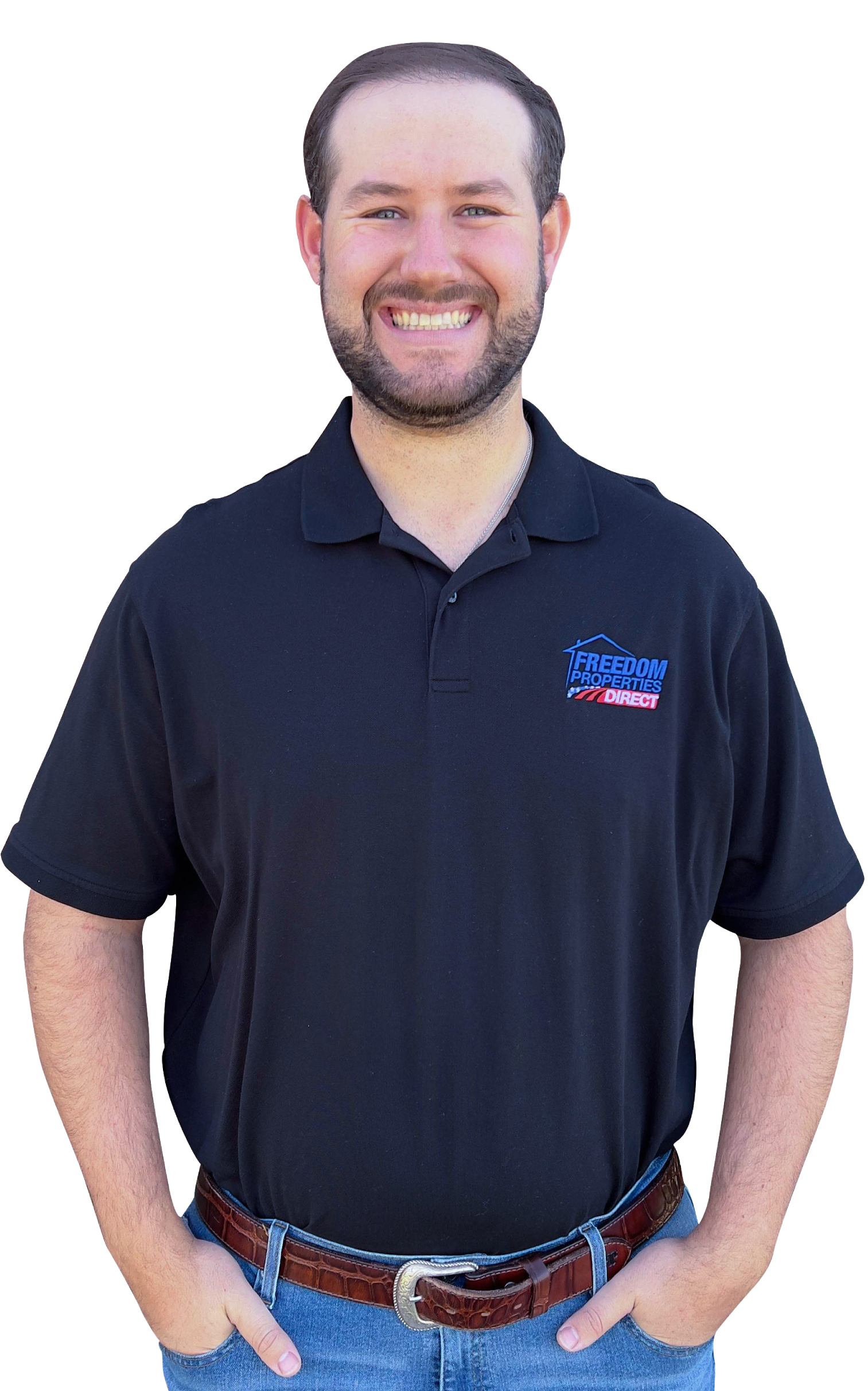 Tate Sandford Helps Texans Stop Foreclosure with Fast, Friendly Support Tate from Freedom Properties Direct smiling and ready to help homeowners avoid foreclosure in Texas